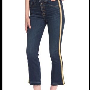 Veronica Beard Carolyn Baby Boot Side Stripe Jeans
